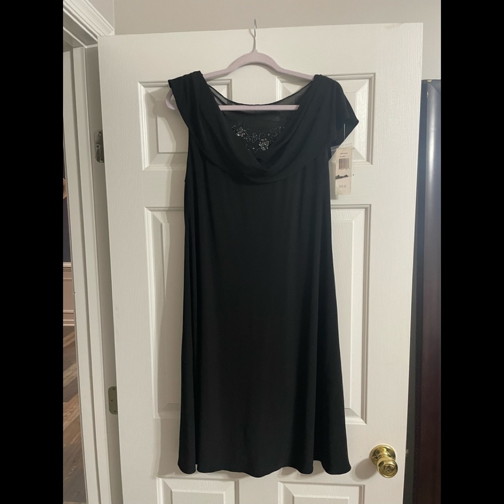 Black dress embellished detail size 14 Patra ltd NWT